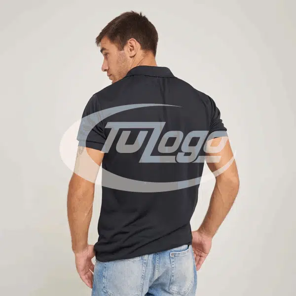 Remera Polo Dry Negra - Imagen 7